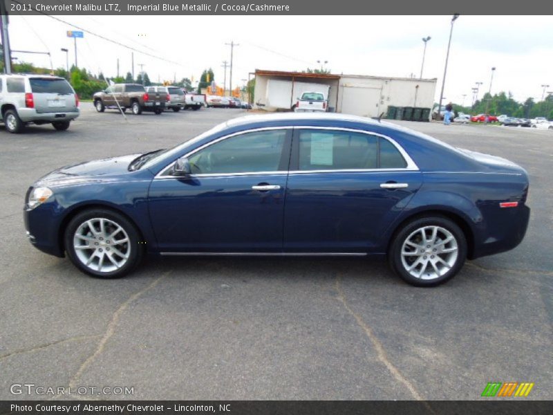 Imperial Blue Metallic / Cocoa/Cashmere 2011 Chevrolet Malibu LTZ