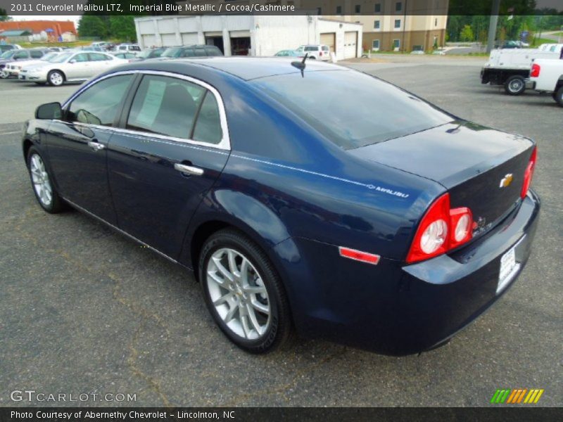 Imperial Blue Metallic / Cocoa/Cashmere 2011 Chevrolet Malibu LTZ