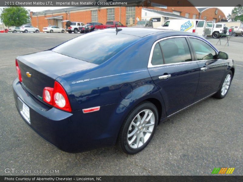Imperial Blue Metallic / Cocoa/Cashmere 2011 Chevrolet Malibu LTZ