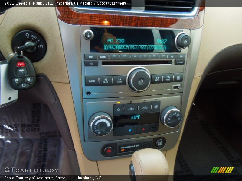 Imperial Blue Metallic / Cocoa/Cashmere 2011 Chevrolet Malibu LTZ