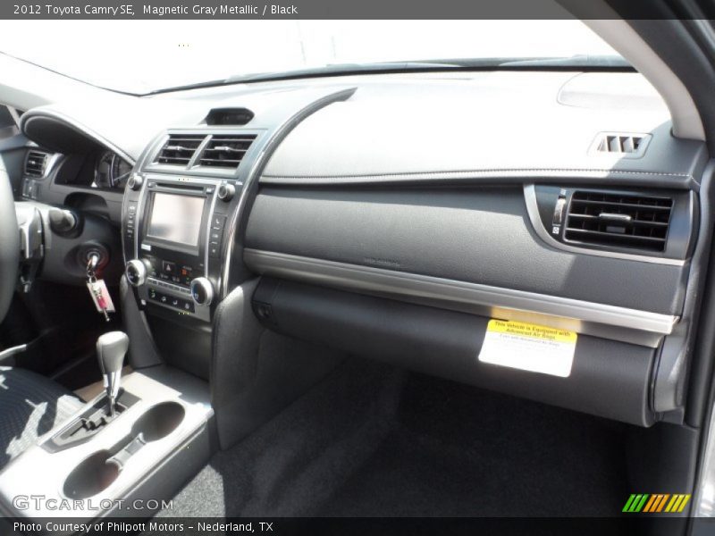 Magnetic Gray Metallic / Black 2012 Toyota Camry SE