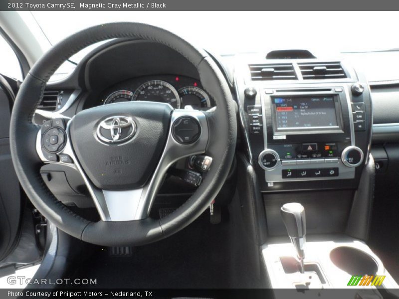 Magnetic Gray Metallic / Black 2012 Toyota Camry SE