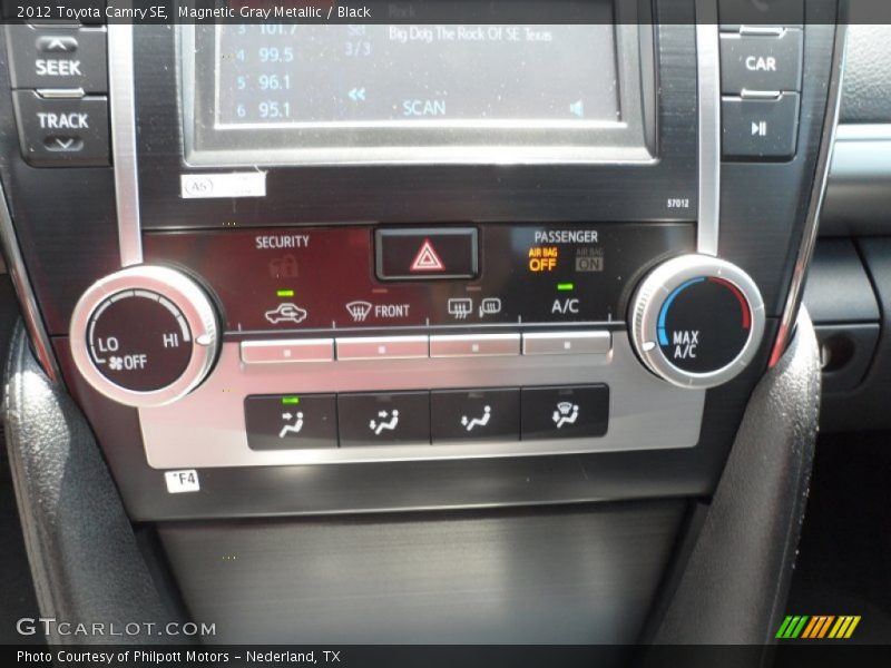 Magnetic Gray Metallic / Black 2012 Toyota Camry SE