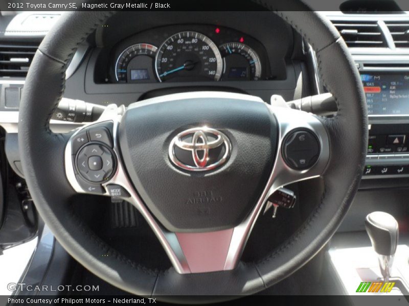 Magnetic Gray Metallic / Black 2012 Toyota Camry SE