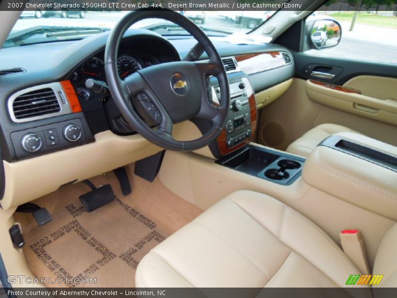 Desert Brown Metallic / Light Cashmere/Ebony 2007 Chevrolet Silverado 2500HD LTZ Crew Cab 4x4