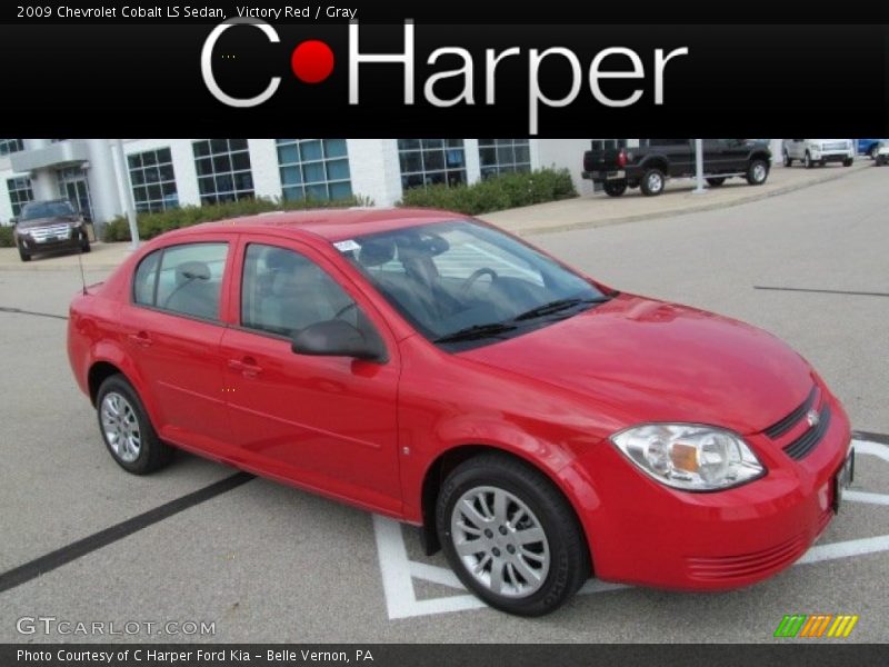 Victory Red / Gray 2009 Chevrolet Cobalt LS Sedan