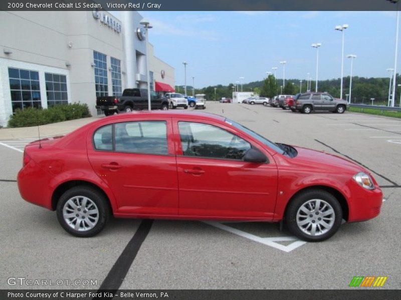 Victory Red / Gray 2009 Chevrolet Cobalt LS Sedan