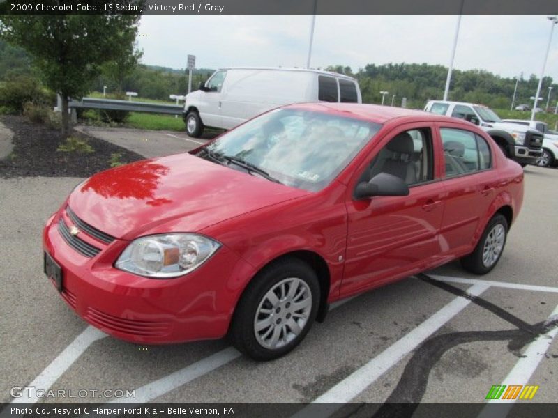 Victory Red / Gray 2009 Chevrolet Cobalt LS Sedan
