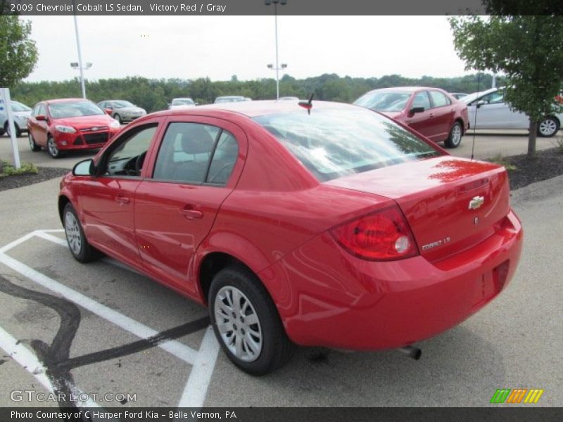 Victory Red / Gray 2009 Chevrolet Cobalt LS Sedan