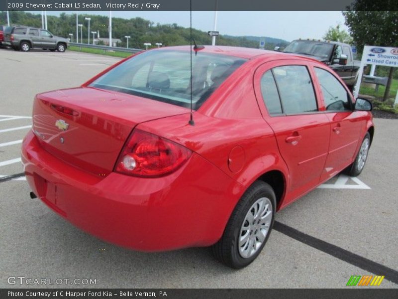 Victory Red / Gray 2009 Chevrolet Cobalt LS Sedan