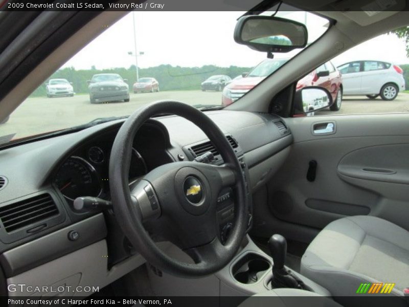 Victory Red / Gray 2009 Chevrolet Cobalt LS Sedan