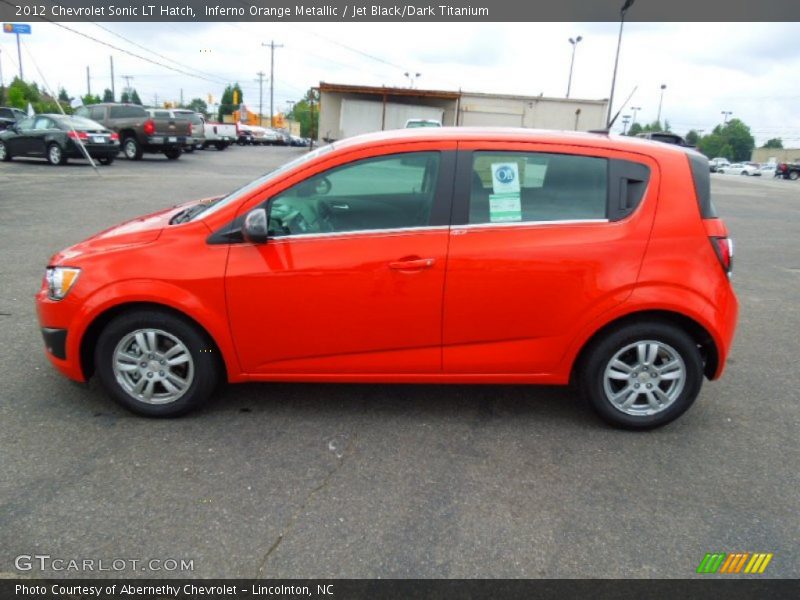  2012 Sonic LT Hatch Inferno Orange Metallic