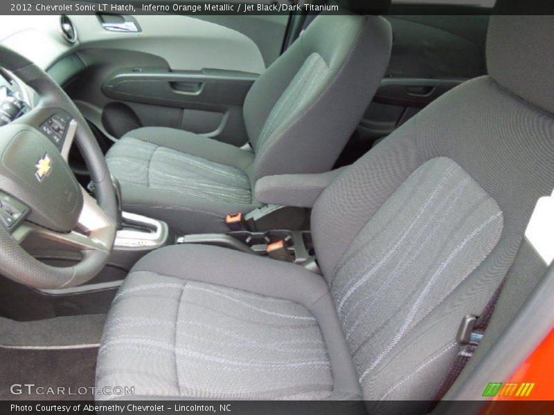 Inferno Orange Metallic / Jet Black/Dark Titanium 2012 Chevrolet Sonic LT Hatch