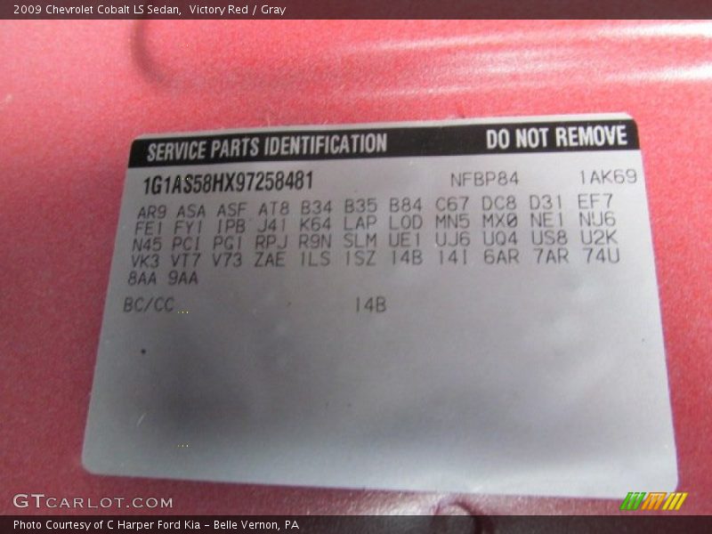 Victory Red / Gray 2009 Chevrolet Cobalt LS Sedan