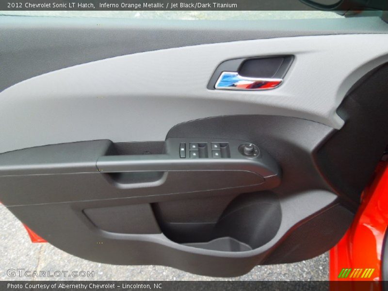 Inferno Orange Metallic / Jet Black/Dark Titanium 2012 Chevrolet Sonic LT Hatch