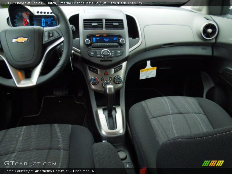 Inferno Orange Metallic / Jet Black/Dark Titanium 2012 Chevrolet Sonic LT Hatch