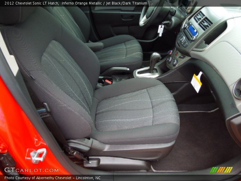 Inferno Orange Metallic / Jet Black/Dark Titanium 2012 Chevrolet Sonic LT Hatch