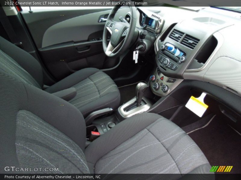 Inferno Orange Metallic / Jet Black/Dark Titanium 2012 Chevrolet Sonic LT Hatch