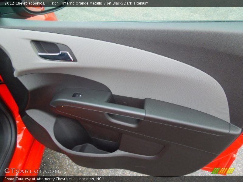 Inferno Orange Metallic / Jet Black/Dark Titanium 2012 Chevrolet Sonic LT Hatch