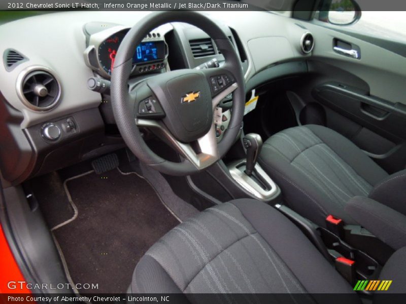 Jet Black/Dark Titanium Interior - 2012 Sonic LT Hatch 