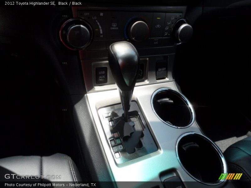 Black / Black 2012 Toyota Highlander SE