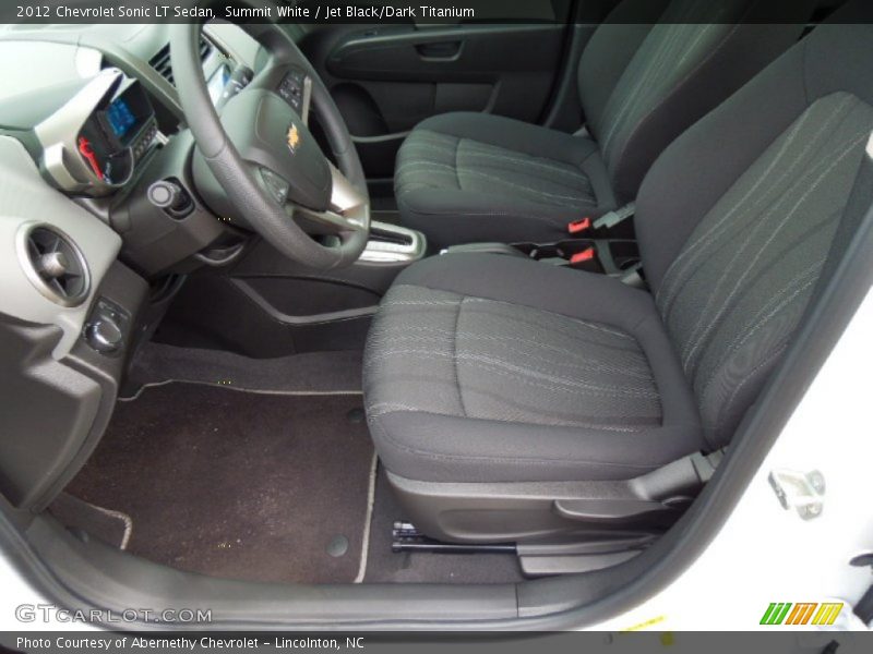 Summit White / Jet Black/Dark Titanium 2012 Chevrolet Sonic LT Sedan