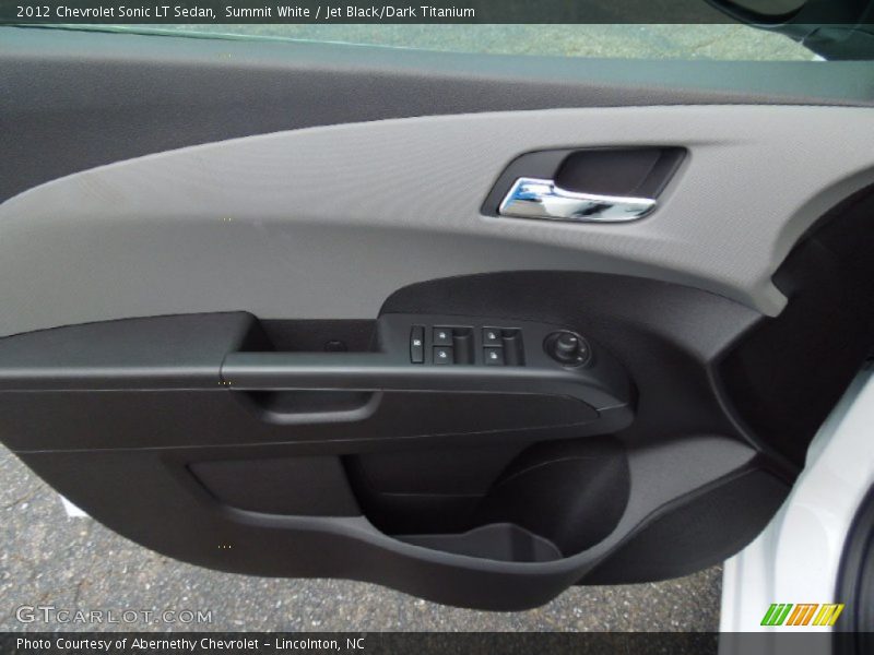 Summit White / Jet Black/Dark Titanium 2012 Chevrolet Sonic LT Sedan
