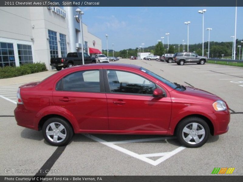 Sport Red / Charcoal 2011 Chevrolet Aveo LT Sedan