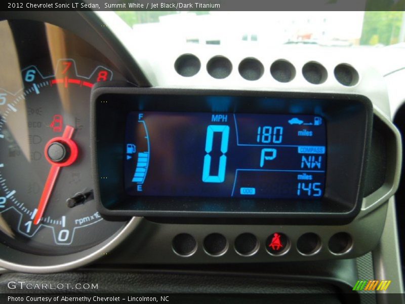 Summit White / Jet Black/Dark Titanium 2012 Chevrolet Sonic LT Sedan