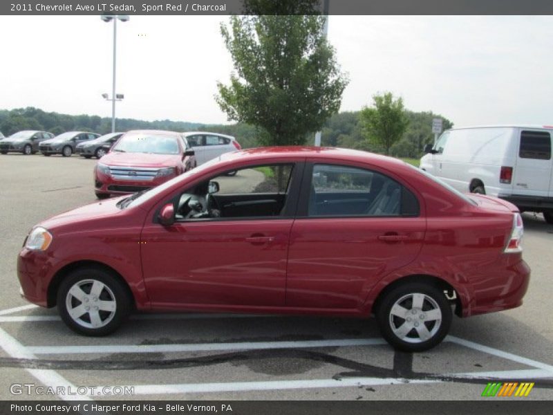 Sport Red / Charcoal 2011 Chevrolet Aveo LT Sedan
