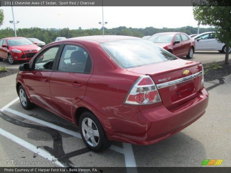 Sport Red / Charcoal 2011 Chevrolet Aveo LT Sedan