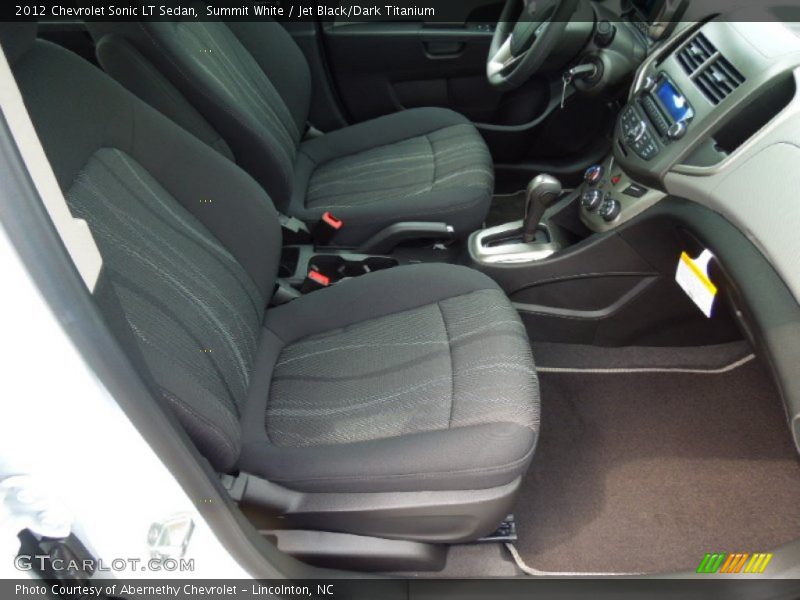 Summit White / Jet Black/Dark Titanium 2012 Chevrolet Sonic LT Sedan