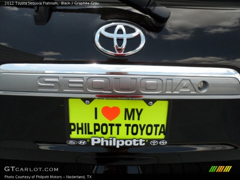 Black / Graphite Gray 2012 Toyota Sequoia Platinum