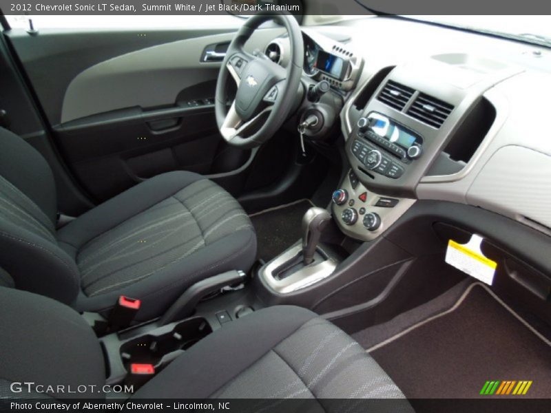 Summit White / Jet Black/Dark Titanium 2012 Chevrolet Sonic LT Sedan