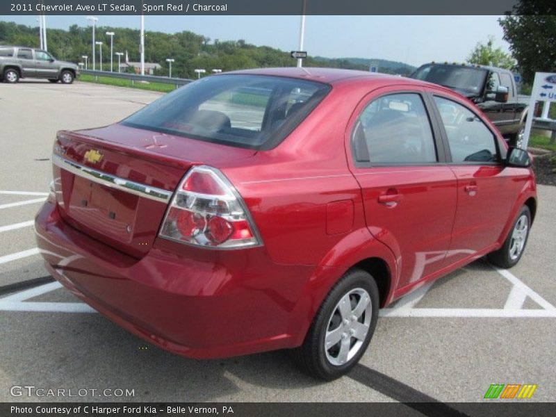 Sport Red / Charcoal 2011 Chevrolet Aveo LT Sedan