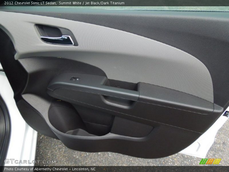 Summit White / Jet Black/Dark Titanium 2012 Chevrolet Sonic LT Sedan