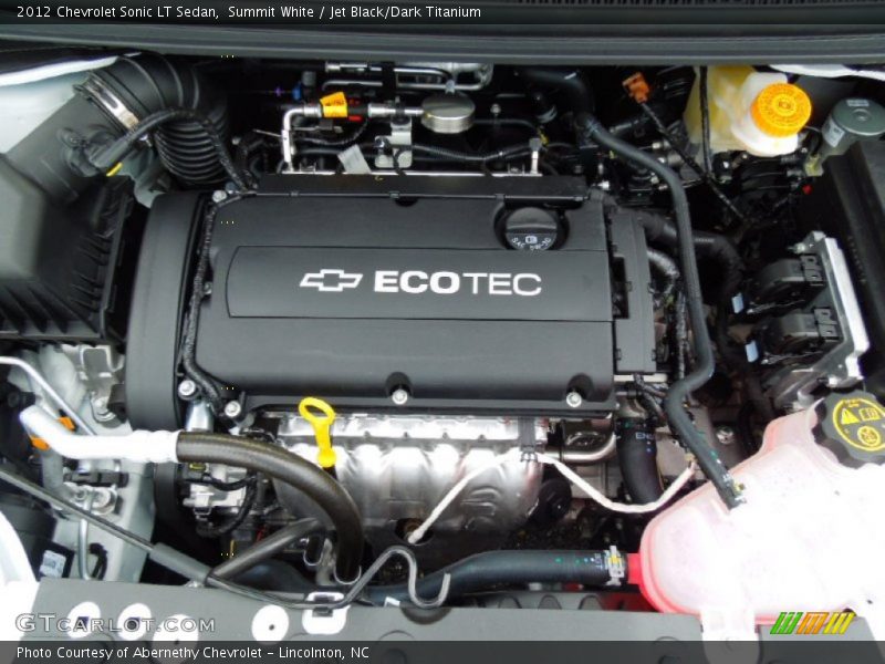  2012 Sonic LT Sedan Engine - 1.8 Liter DOHC 16-Valve VVT 4 Cylinder