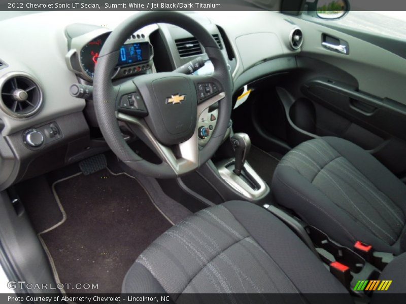 Jet Black/Dark Titanium Interior - 2012 Sonic LT Sedan 