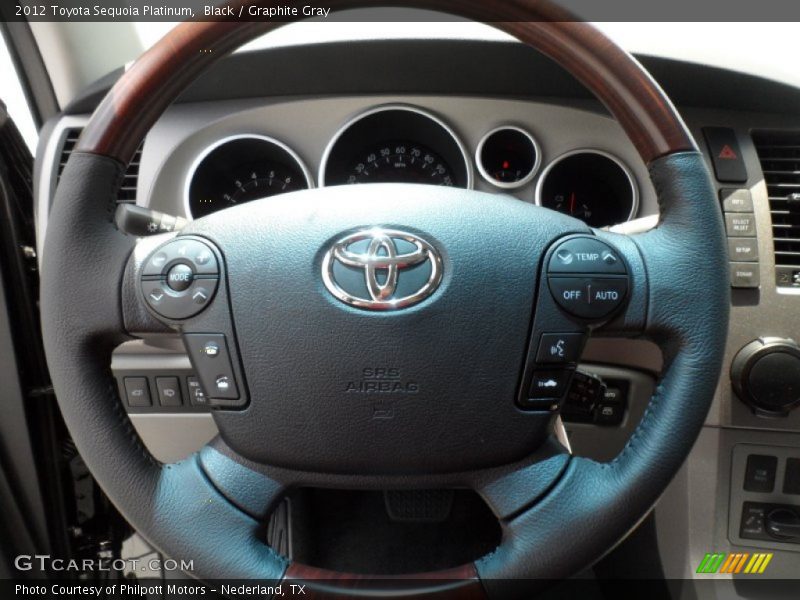 Black / Graphite Gray 2012 Toyota Sequoia Platinum