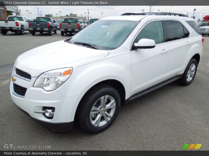 Summit White / Light Titanium/Jet Black 2012 Chevrolet Equinox LT