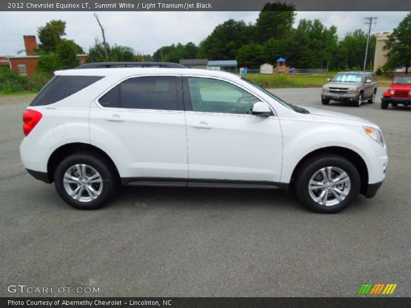 Summit White / Light Titanium/Jet Black 2012 Chevrolet Equinox LT