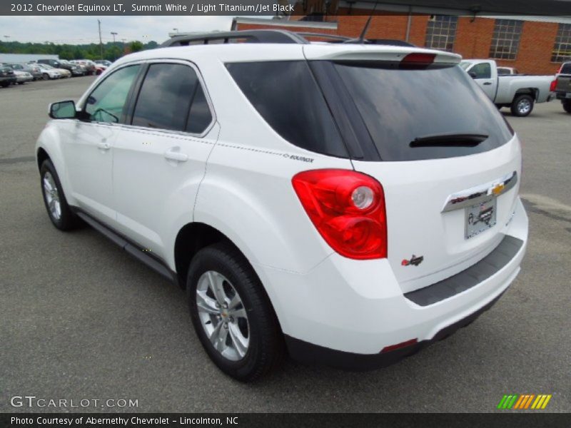Summit White / Light Titanium/Jet Black 2012 Chevrolet Equinox LT