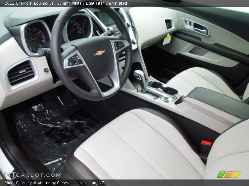 Summit White / Light Titanium/Jet Black 2012 Chevrolet Equinox LT