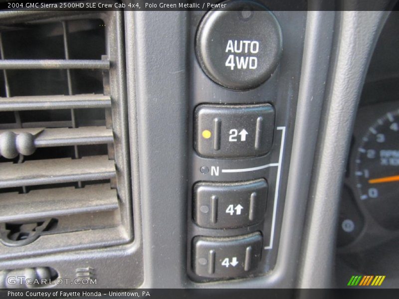 Polo Green Metallic / Pewter 2004 GMC Sierra 2500HD SLE Crew Cab 4x4