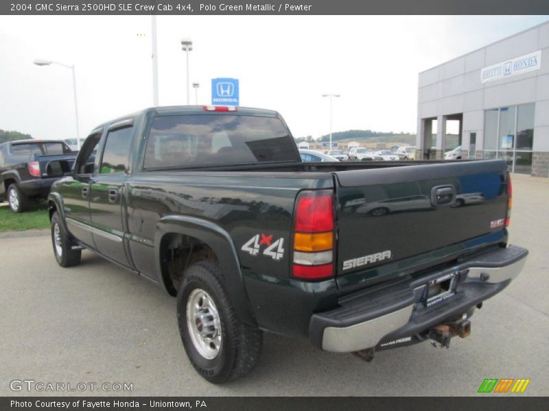 Polo Green Metallic / Pewter 2004 GMC Sierra 2500HD SLE Crew Cab 4x4