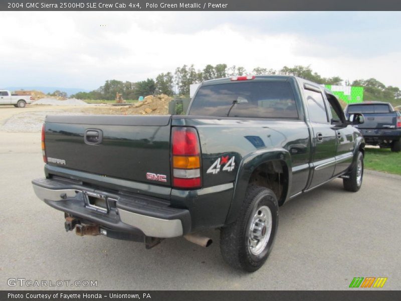 Polo Green Metallic / Pewter 2004 GMC Sierra 2500HD SLE Crew Cab 4x4