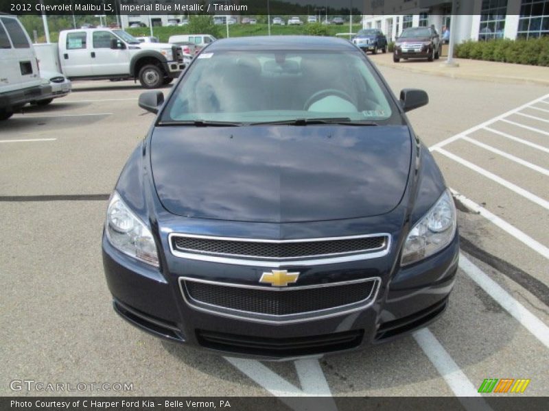 Imperial Blue Metallic / Titanium 2012 Chevrolet Malibu LS