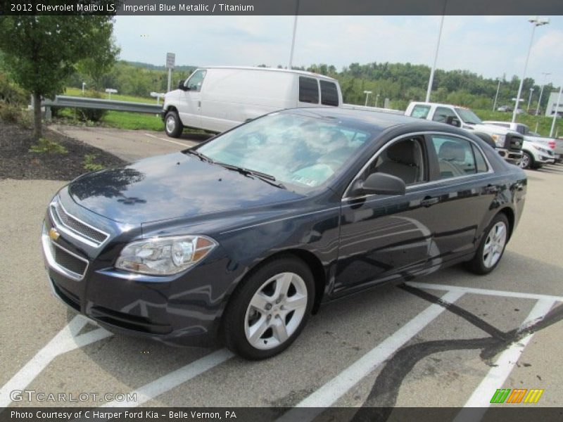 Imperial Blue Metallic / Titanium 2012 Chevrolet Malibu LS