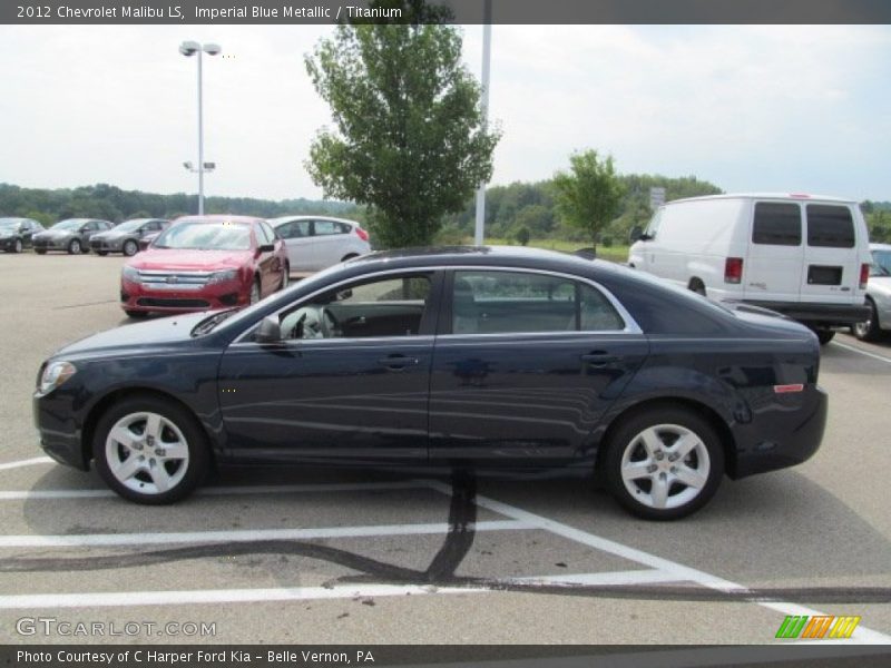 Imperial Blue Metallic / Titanium 2012 Chevrolet Malibu LS
