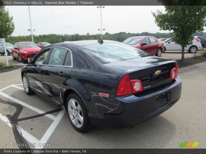 Imperial Blue Metallic / Titanium 2012 Chevrolet Malibu LS